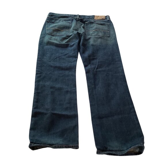 American Eagle Outfitters Mens Blue Denim Jeans 34x32 Relaxed Fit 100% Cotton - Picture 4 of 9